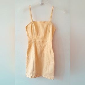H&M Yellow Denim Tank Dress